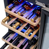 NewAir 29-Bottle Dual Zone Stainless Steel Wine Refrigerator Wine Coolers AWR-290DB Wine Coolers Empire