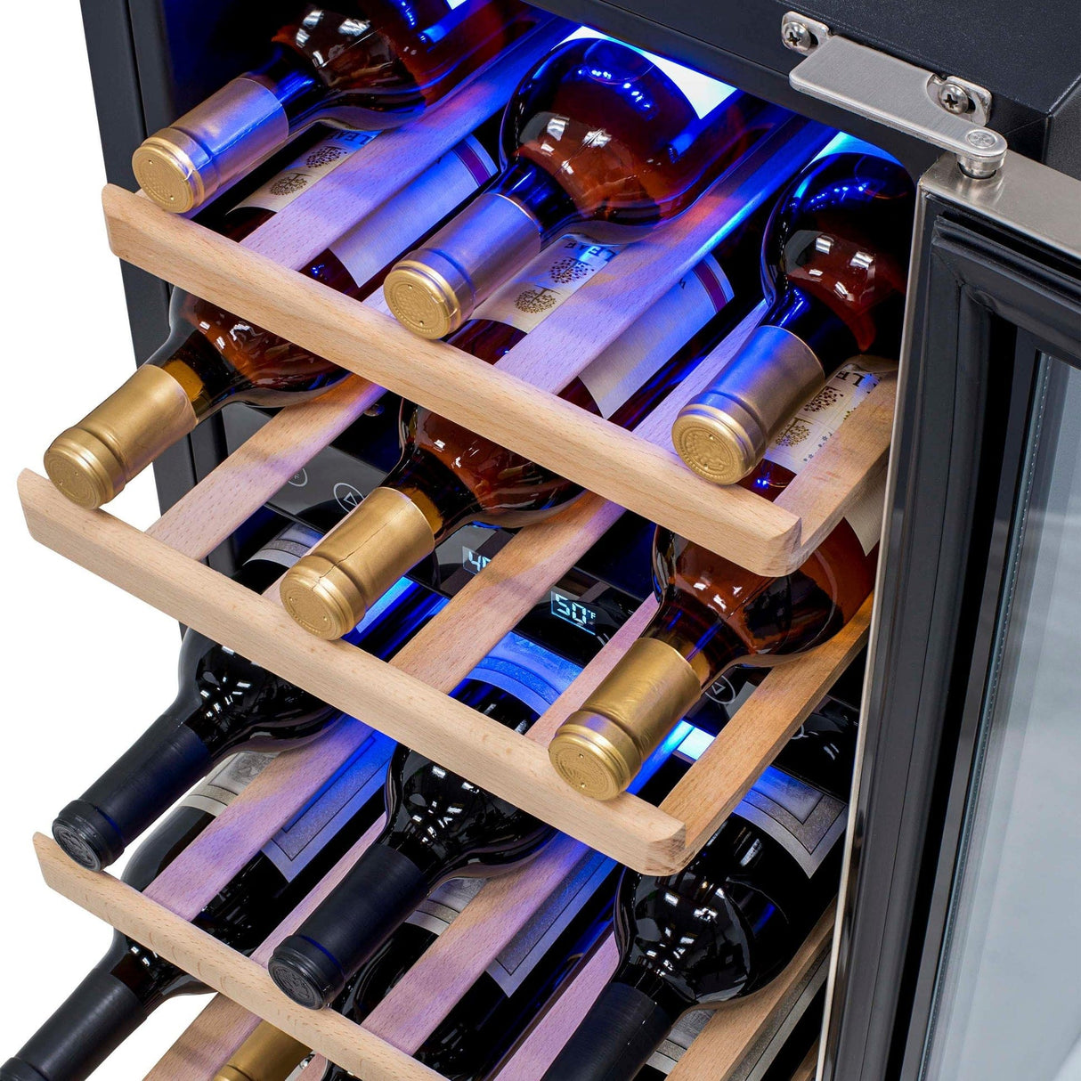 NewAir 29-Bottle Stainless Steel Dual Zone Wine Refrigerator Wine Coolers NWC029SS01 Wine Coolers Empire