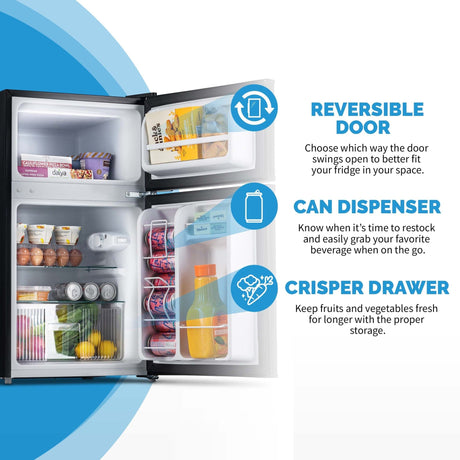 NewAir 3.1 Cu Ft Black Compact Mini Refrigerator NRF031BK00 Refrigerators NRF031BK00 Wine Coolers Empire