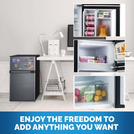 NewAir 3.1 Cu Ft Stainless Steel Compact Mini Refrigerator Refrigerators NRF031GA00 Wine Coolers Empire