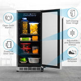 NewAir 3.2 Cu. Ft Built-In Stainless Steel Beverage Fridge Beverage Centers NCR032SS00 Wine Coolers Empire