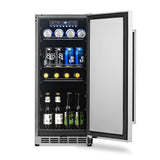 NewAir 3.2 Cu. Ft Built-In Stainless Steel Beverage Fridge Beverage Centers NCR032SS00 Wine Coolers Empire