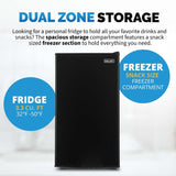 NewAir 3.3 Cu Ft Black Compact Mini Refrigerator NRF033BK00 Refrigerators NRF033BK00 Wine Coolers Empire