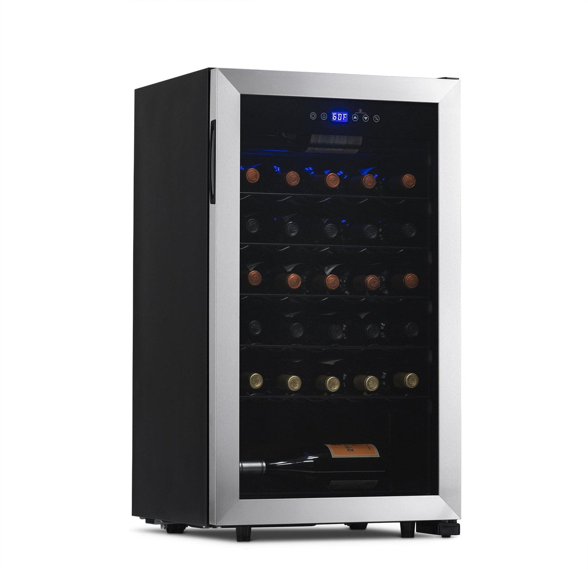 NewAir 33-Bottle Stainless Steel Freestanding Wine Refrigerator Wine Coolers NWC033SS01 Wine Coolers Empire