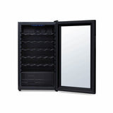 NewAir 34-Bottle Black Freestanding Wine Refrigerator Wine Coolers NWC034BK00 Wine Coolers Empire