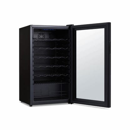 NewAir 34-Bottle Black Freestanding Wine Refrigerator Wine Coolers NWC034BK00 Wine Coolers Empire