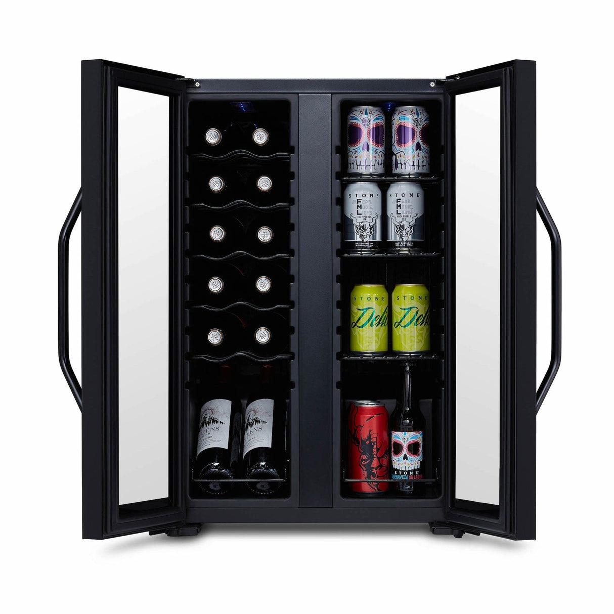 NewAir 39-Can Freestanding Dual Zone Beverage Fridge Beverage Centers NWB051BKD0 Wine Coolers Empire