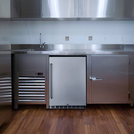 NewAir 5.3 Cu. Ft. Stainless Steel Beverage Fridge NCR053SS00 Beverage Centers NCR053SS00 Wine Coolers Empire