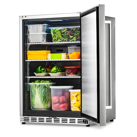 NewAir 5.3 Cu. Ft. Stainless Steel Beverage Fridge NCR053SS00 Beverage Centers NCR053SS00 Wine Coolers Empire