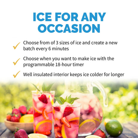 NewAir 50 lb. Countertop Ice Maker AI-215SS Ice Makers AI-215SS Wine Coolers Empire