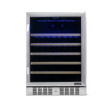 NewAir 52-Bottle Built-In Stainless Steel Wine Refrigerator Wine Coolers AWR-520SB Wine Coolers Empire