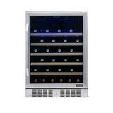 NewAir 52-Bottle Built-In Stainless Steel Wine Refrigerator Wine Coolers AWR-520SB Wine Coolers Empire