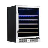 NewAir 52-Bottle Built-In Stainless Steel Wine Refrigerator Wine Coolers AWR-520SB Wine Coolers Empire