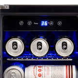 NewAir 58-Can Stainless Steel Beverage Fridge AWB-360DB Beverage Centers AWB-360DB Wine Coolers Empire