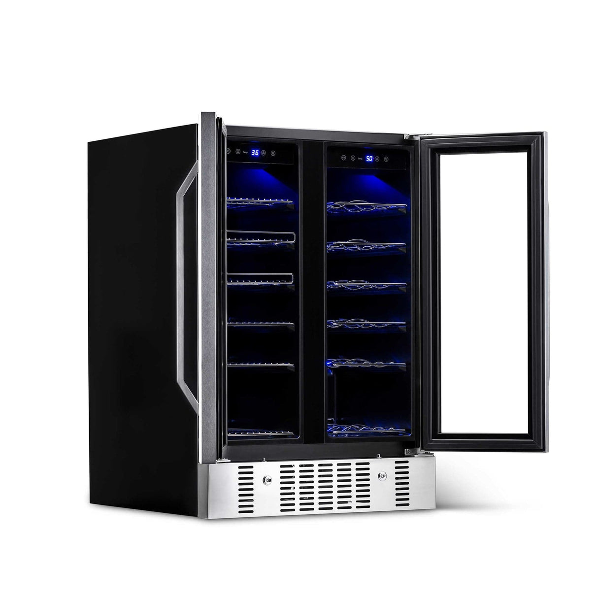 NewAir 58-Can Stainless Steel Beverage Fridge AWB-360DB Beverage Centers AWB-360DB Wine Coolers Empire