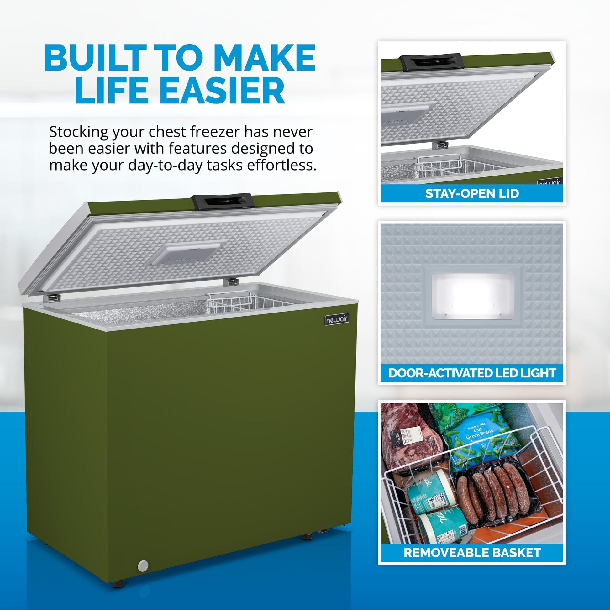 NewAir Chest Freezer - Thumbnail 3