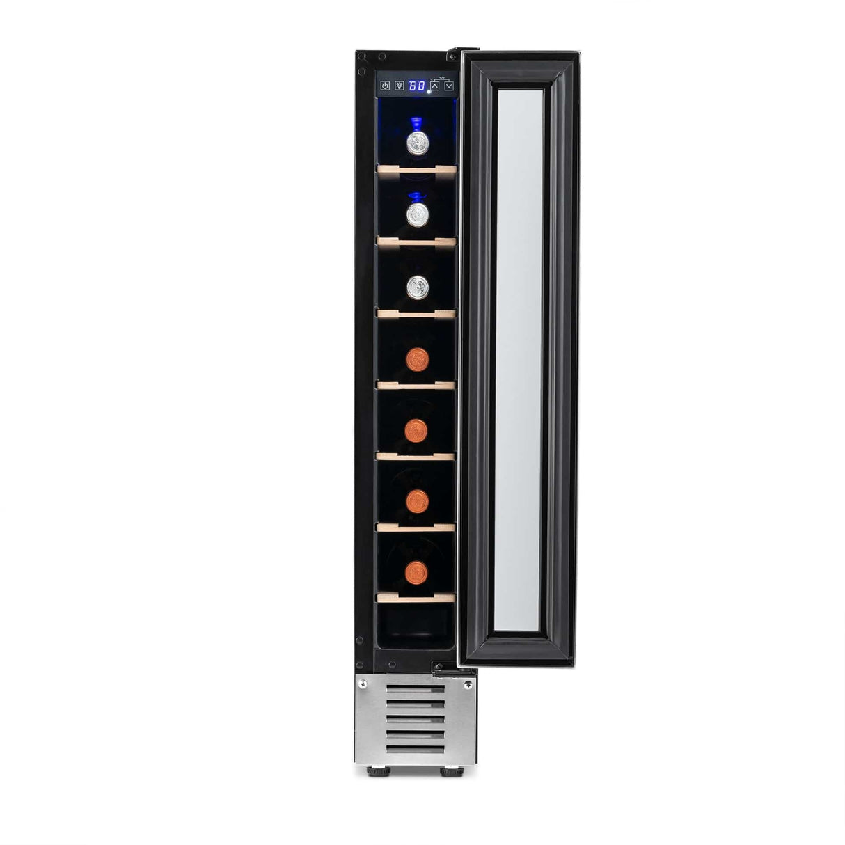 NewAir 6-inch Built-In 7-Bottle Wine Refrigerator NWC007SS00 Wine Coolers NWC007SS00 Wine Coolers Empire