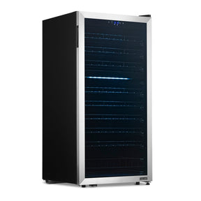 NewAir 76-Bottle Stainless Steel Dual Zone Wine Fridge - Wine Coolers