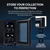 NewAir 8-Bottle Black Freestanding Countertop Wine Fridge Wine Coolers NWC08TBK00 Wine Coolers Empire