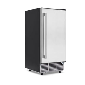 NewAir 80 lb/Day Stainless Steel Clear Ice Maker Ice Makers NCI080SS00 Wine Coolers Empire