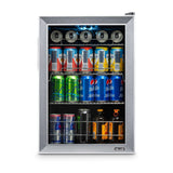 NewAir 90-Can Freestanding Stainless Steel Beverage Fridge Beverage Centers AB-850 Wine Coolers Empire