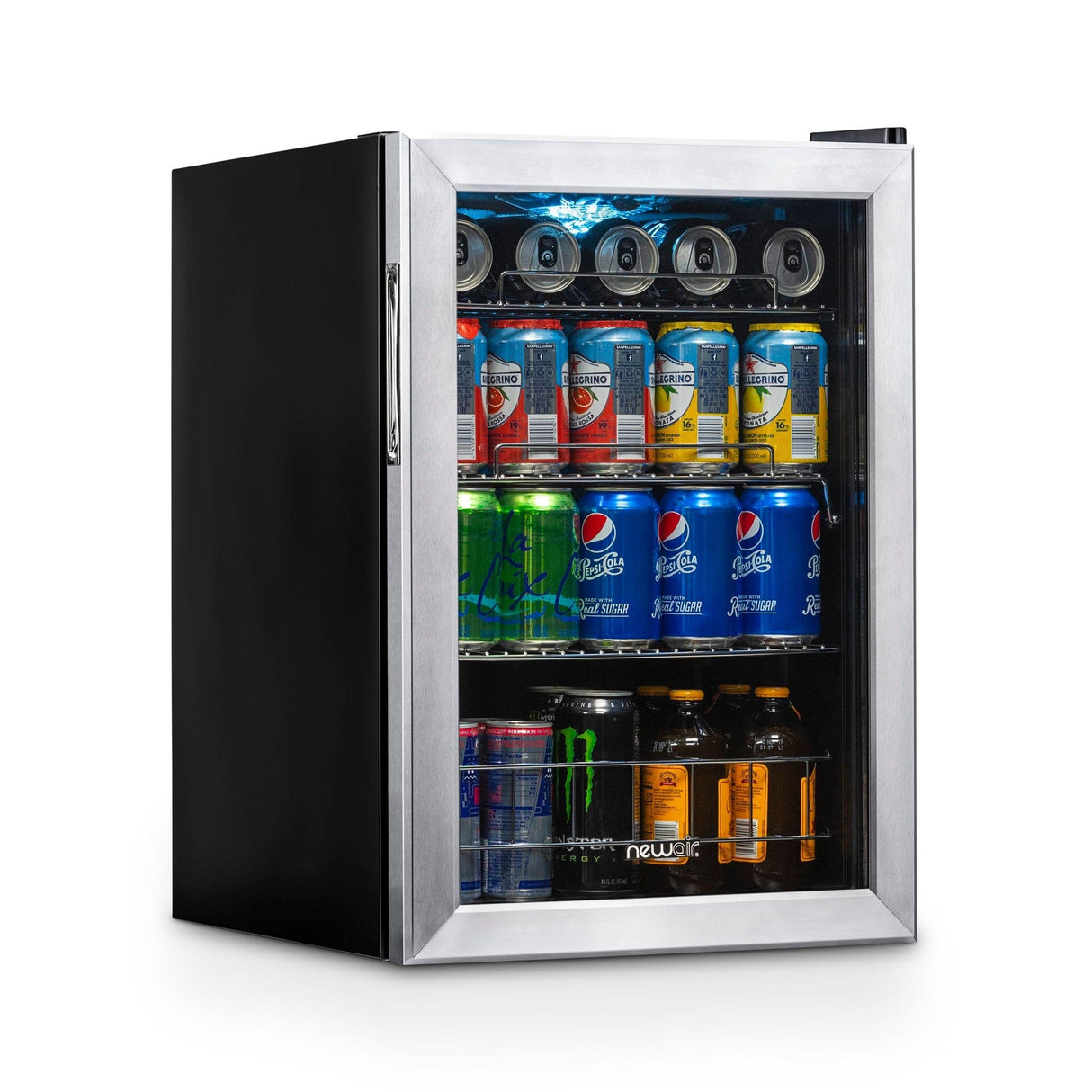 NewAir 90-Can Freestanding Stainless Steel Beverage Fridge Beverage Centers AB-850 Wine Coolers Empire