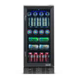 NewAir 96-Can Built-In Black Beverage Fridge NBC096BS00 Beverage Centers NBC096BS00 Wine Coolers Empire