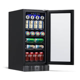 NewAir 96-Can Built-In Black Beverage Fridge NBC096BS00 Beverage Centers NBC096BS00 Wine Coolers Empire