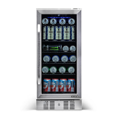 NewAir 96-Can Built-In Stainless Steel Beverage Fridge ABR-960 Beverage Centers ABR-960 Wine Coolers Empire