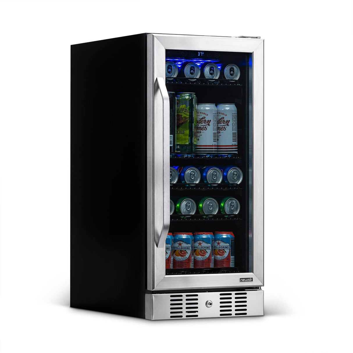 NewAir 96-Can Built-In Stainless Steel Beverage Fridge ABR-960 Beverage Centers ABR-960 Wine Coolers Empire