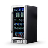 NewAir 96-Can Built-In Stainless Steel Beverage Fridge ABR-960 Beverage Centers ABR-960 Wine Coolers Empire