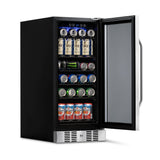 NewAir 96-Can Built-In Stainless Steel Beverage Fridge ABR-960 Beverage Centers ABR-960 Wine Coolers Empire