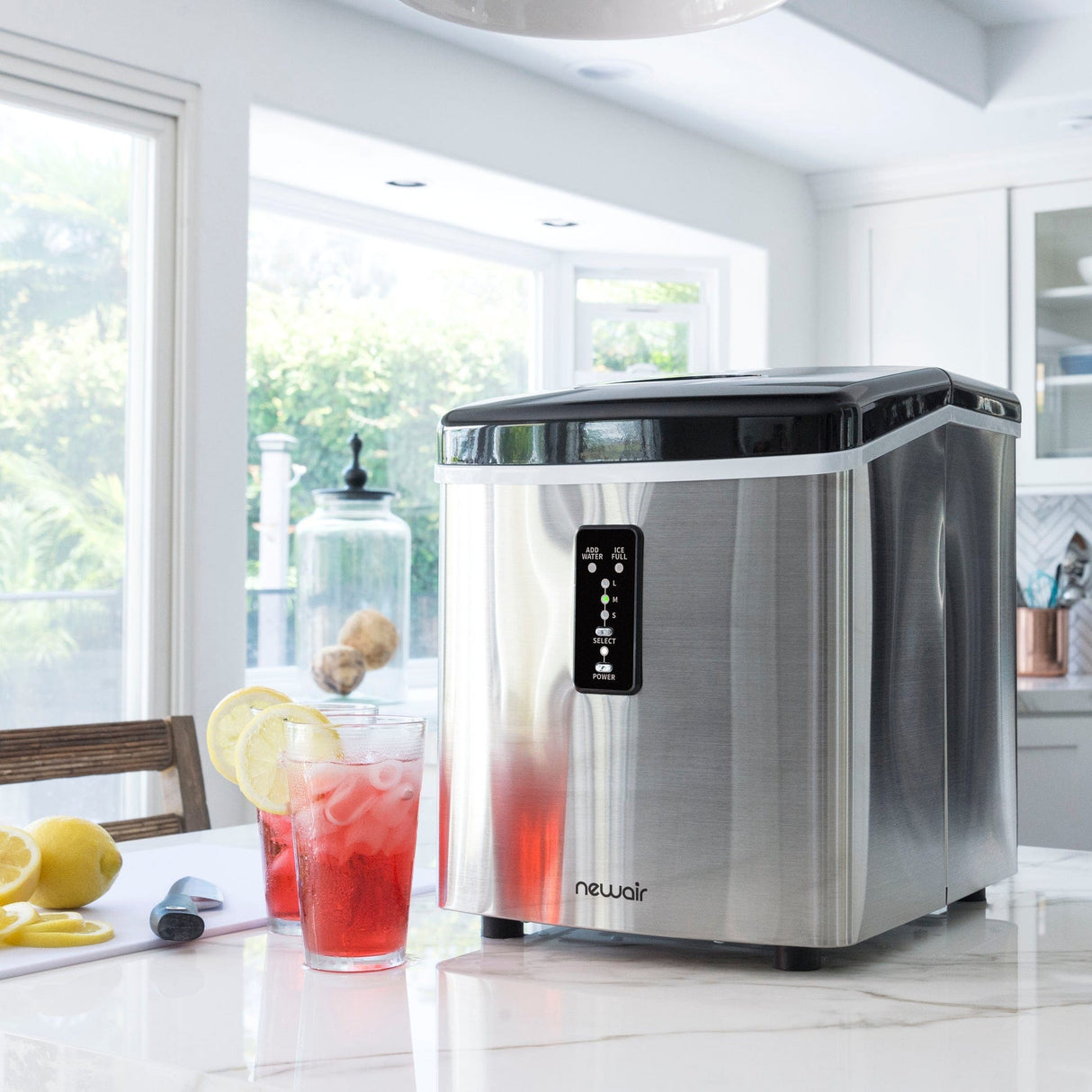 NewAir Countertop Stainless Steel Ice Maker AI-100SS Ice Makers AI-100SS Wine Coolers Empire