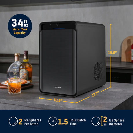 NewAir Countertop Whiskey Ice Ball Maker NIM005BSW0 Ice Makers NIM005BSW0 Wine Coolers Empire