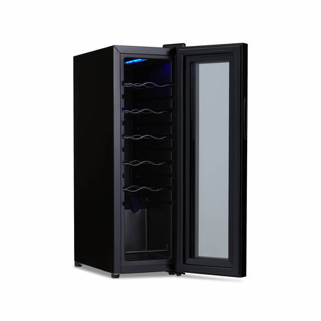 Newair Luma 12-Bottle Freestanding Wine Cooler LWC012BK00 Beverage Centers LWC012BK00 Wine Coolers Empire