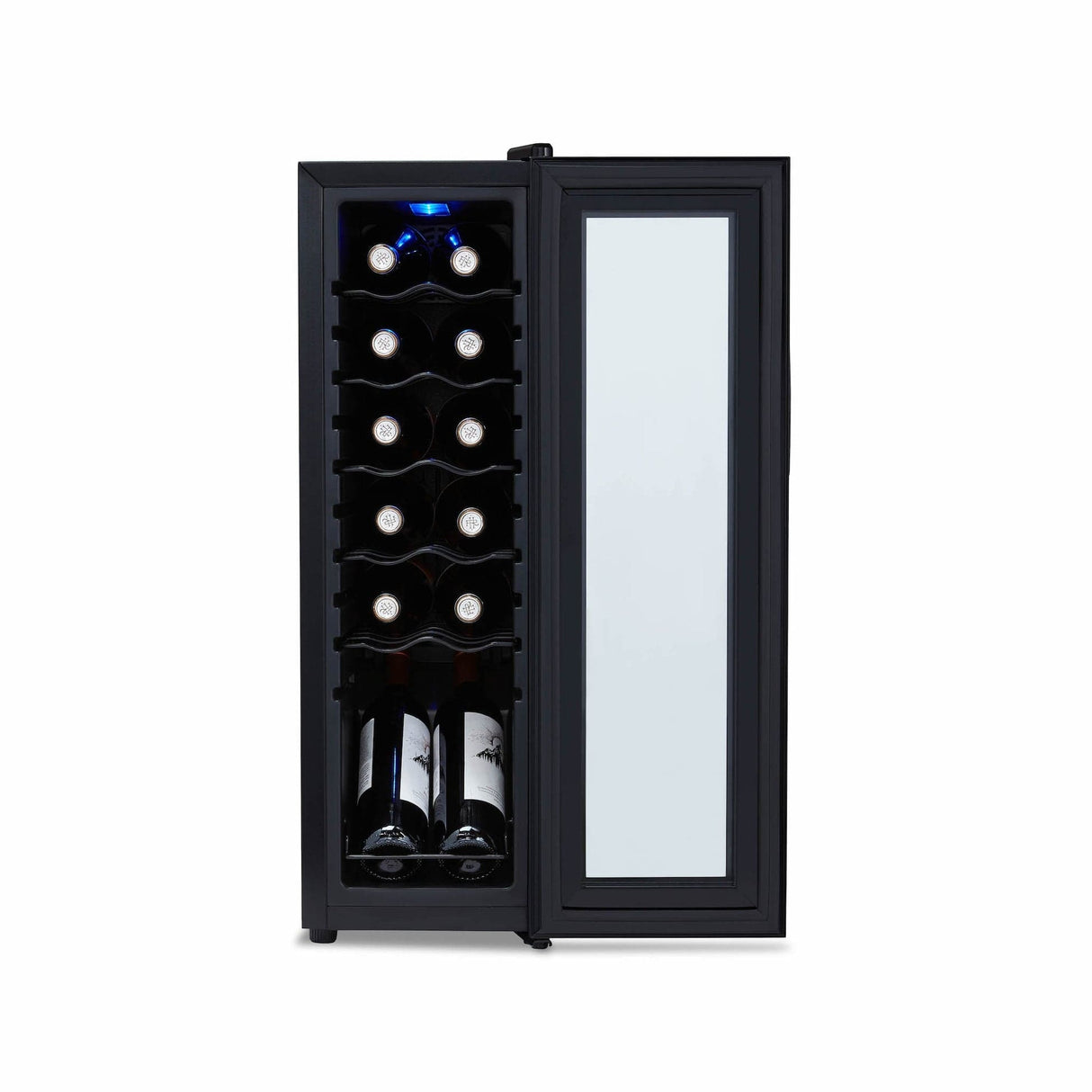 Newair Luma 12-Bottle Freestanding Wine Cooler LWC012BK00 Beverage Centers LWC012BK00 Wine Coolers Empire