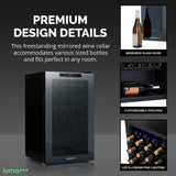 Newair Luma 24-Bottle Freestanding Wine Cooler LWC024BK00 Wine Coolers LWC024BK00 Wine Coolers Empire