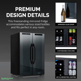 Newair Luma 39-Can Freestanding Beverage Fridge LWB051BKD0 Beverage Centers LWB051BKD0 Wine Coolers Empire