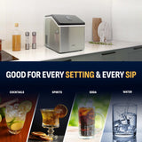 NewAir Luma 40 lb. Countertop Clear Ice Maker ClearIce40 Ice Makers ClearIce40 Wine Coolers Empire