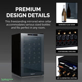 Newair Luma 51-Bottle Freestanding Wine Cooler LWC051BK00 Wine Coolers LWC051BK00 Wine Coolers Empire