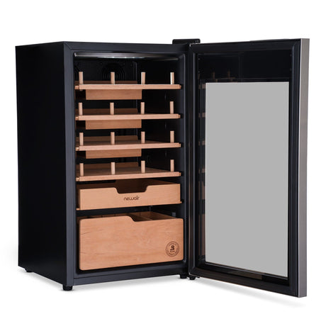 NewAir x Boveda 500-Count Electric Cigar Humidor NCH500SSB0 Cigar Humidors NCH500SSB0 Wine Coolers Empire