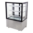 OMCAN 36" Square Glass Floor Refrigerated Display Case 44382 Refrigerators 44382 Wine Coolers Empire