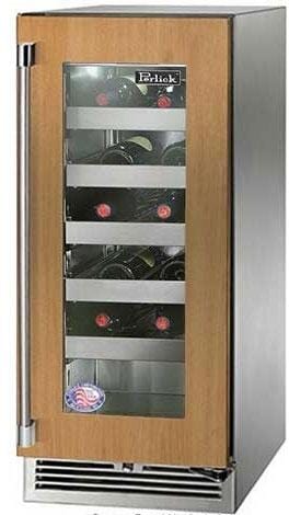 Perlick 15 inch Signature Series 20 Bottle Wine Cooler HP15WM-4-4 Wine Coolers HP15WM-4-4R Wine Coolers Empire