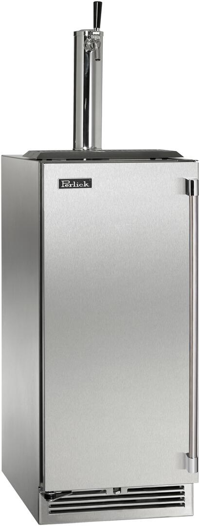 Perlick 15-Inch Signature Series Indoor Beer Dispenser HP15TS-4-1-1 Kegerators HP15TS-4-1L-1 Wine Coolers Empire