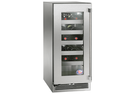 Perlick 15 inch Signature Series Single Zone Wine Cooler HP15WS-4-3 Wine Coolers HP15WS-4-3L Wine Coolers Empire