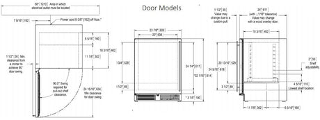 Perlick 24-Inch ADA Complaint Series Compact Freezer HA24FB-4-2 Freezers Wine Coolers Empire