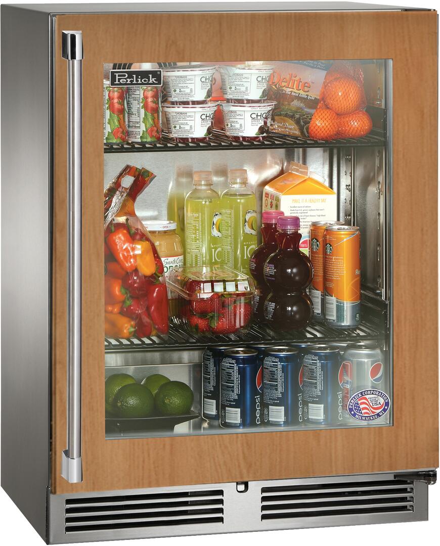 Perlick 24 inch Built-In Counter Depth Refrigerator HH24RM-4-4 Refrigerators HH24RM-4-4R Wine Coolers Empire