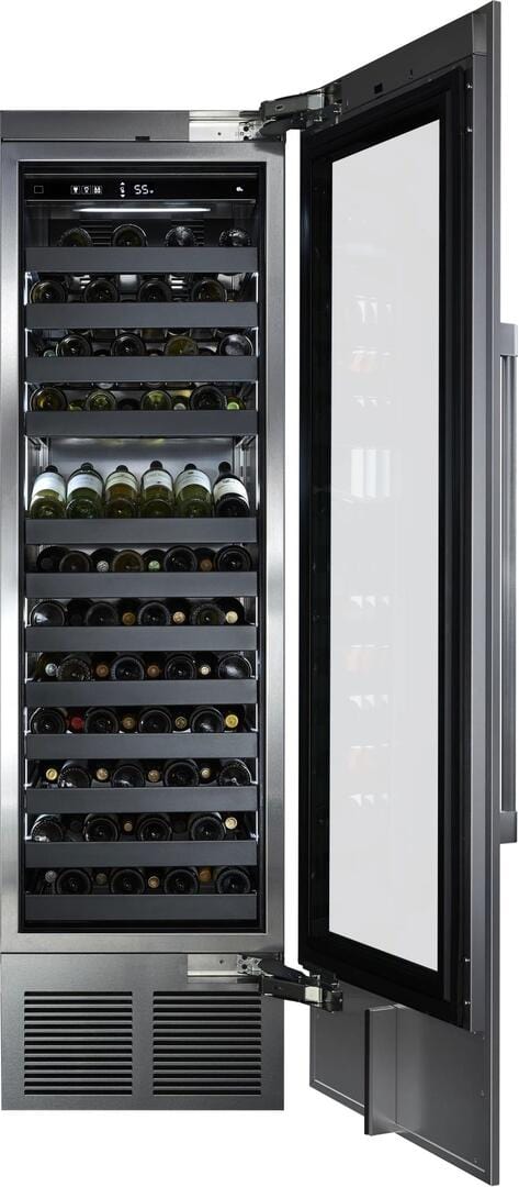 Perlick 24-Inch Built-In Single Zone Wine Cooler with 94 Bottle Capacity, Panel Ready, with Glass Window Opening, Star-K Certification (CR24W-1-4L & CR24W-1-4R) Wine Coolers Empire