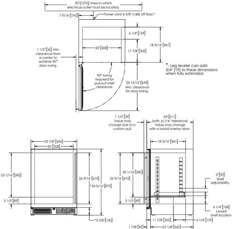 Perlick 24-Inch C Series Built-In Beverage Center HC24BB-4-1 Beverage Centers Wine Coolers Empire