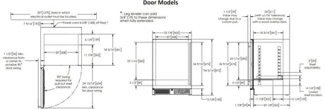 Perlick 24 inch C Series Built-In Compact Refrigerator HC24RB-4-4 Refrigerators Wine Coolers Empire